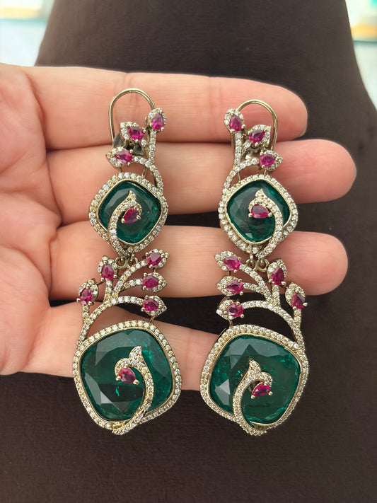 CH(1922)Emilia designer necklace set