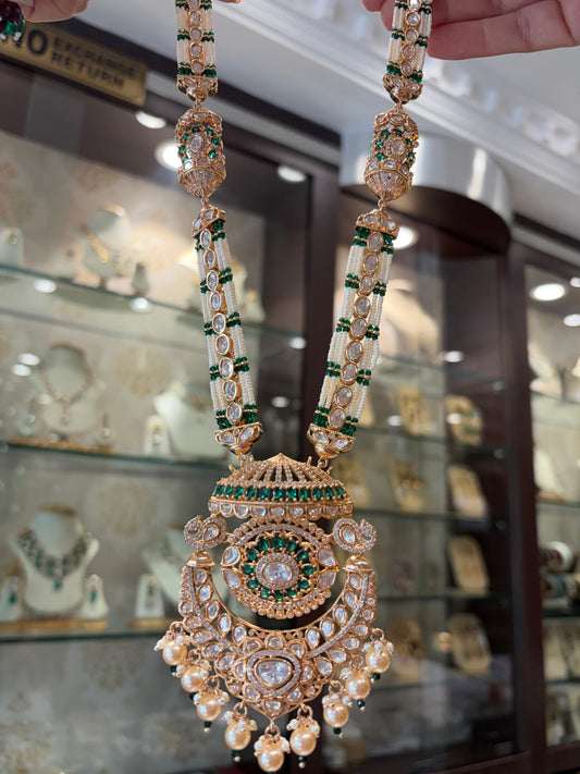 ER(1095)Long Polki necklace set