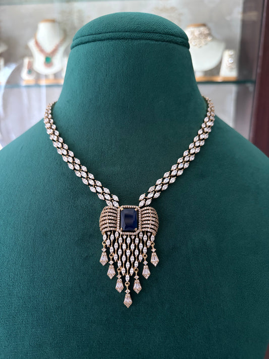 TJ(635)Suhana antique AD necklace set