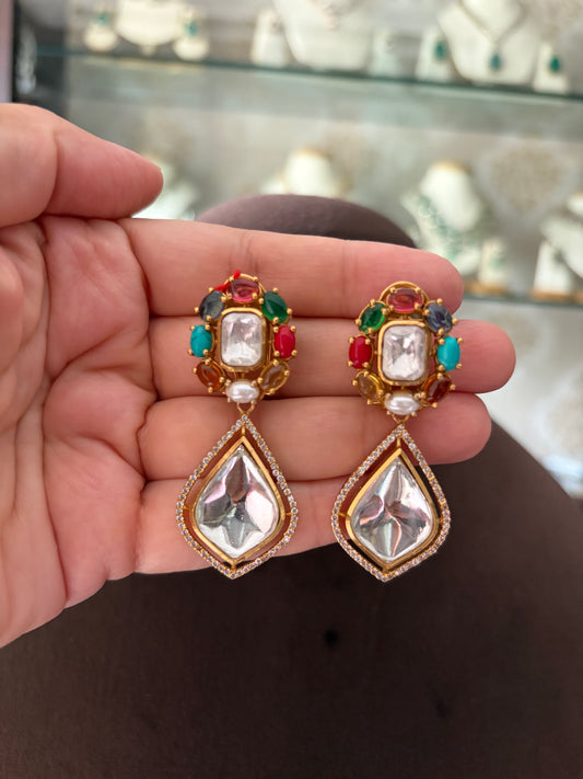RD(238)Gauri Polki Earrings