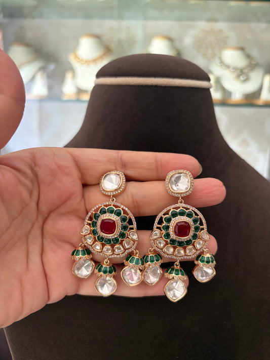 MS(1130))Mia Polki necklace set