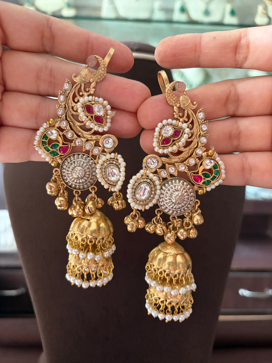 MS(683)Mahika handmade Jadau earrings