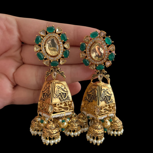 Hand carving jhumki