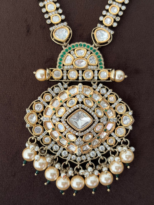 ER(1134)Indira antique Polki necklace