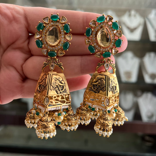 Hand carving jhumki