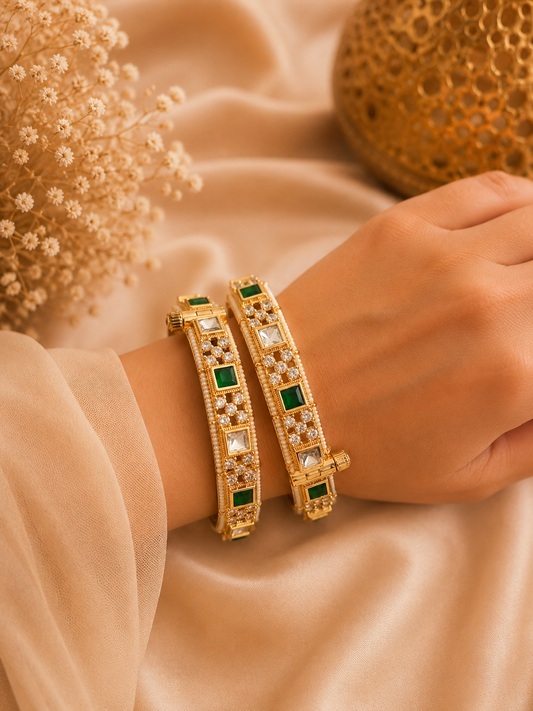 MS(237)Mandi openable Polki bangle