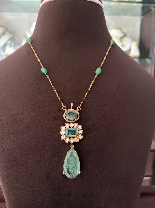MS(319)Reya Polki pendant set