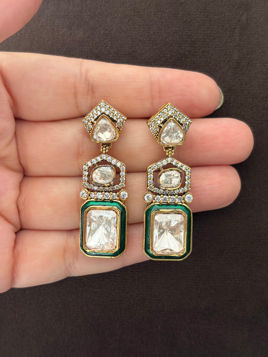 CD(287)Jodha moissanite earrings