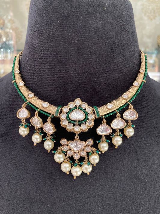 Antique polki necklace