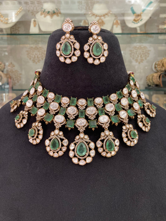 Victorian polki Necklace set