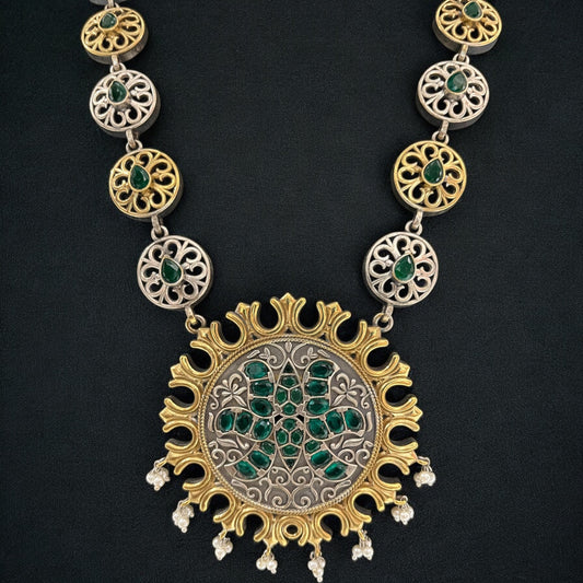 Oxidised long Necklace set