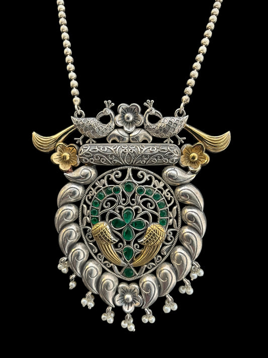 Oxidised Pendent set with long chain