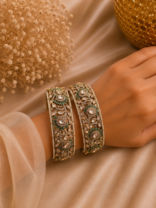 MS(1122)Antique openable fusion bangles