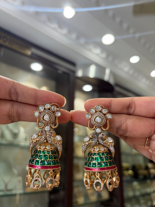CH (562) Manali Peacock Earrings