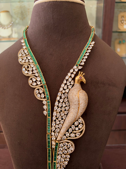 MS(1859)Cathrine bird Cz stone necklace