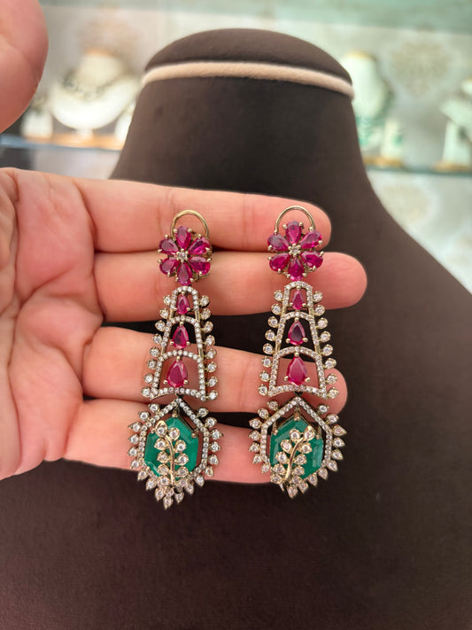 CH(712)Rosalie designer necklace set