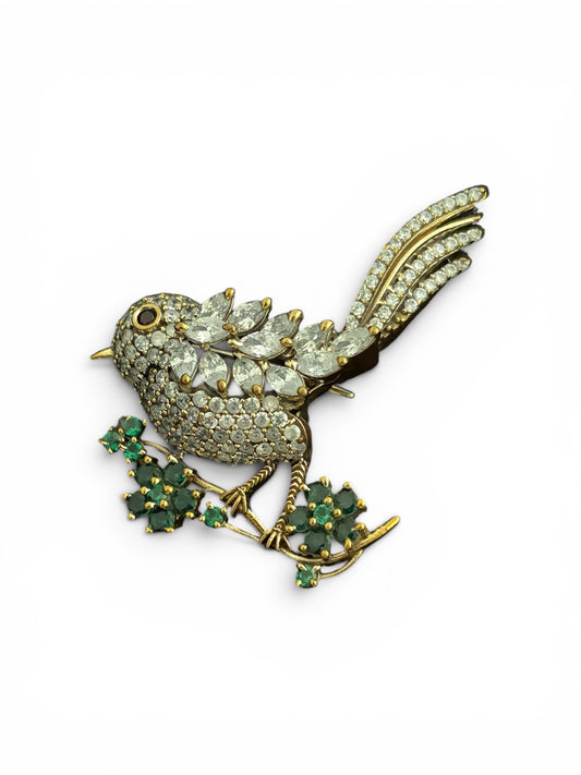 (140)Sparrow brooch