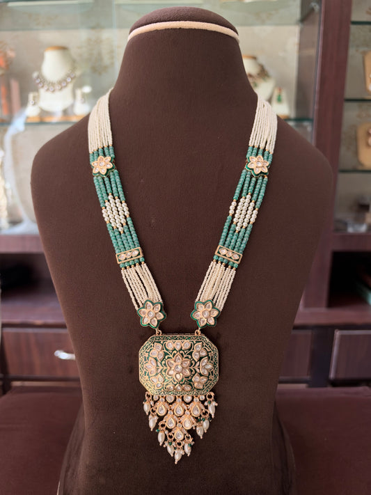 MS(851)Devika meenakari Long Necklace set