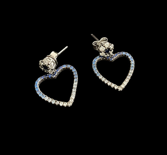 92.5 silver Swarovski earrings