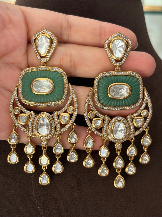 MP(2763)Tanvi antique necklace with heritage stone