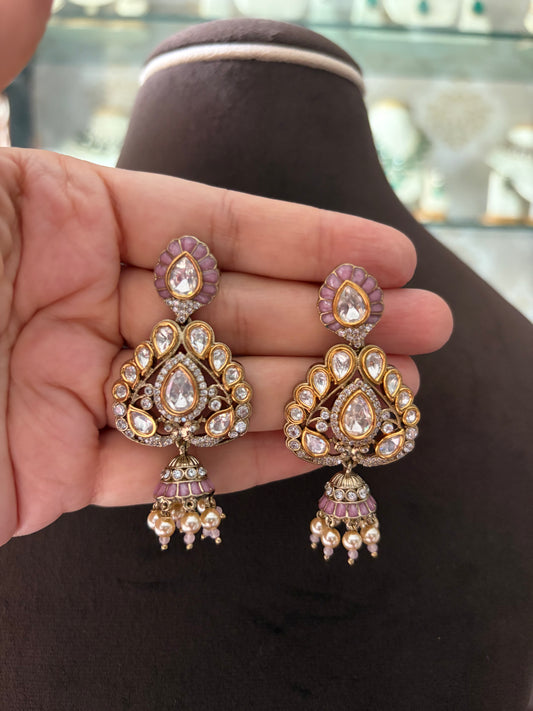 ER(318)Avni antique Polki Earrings
