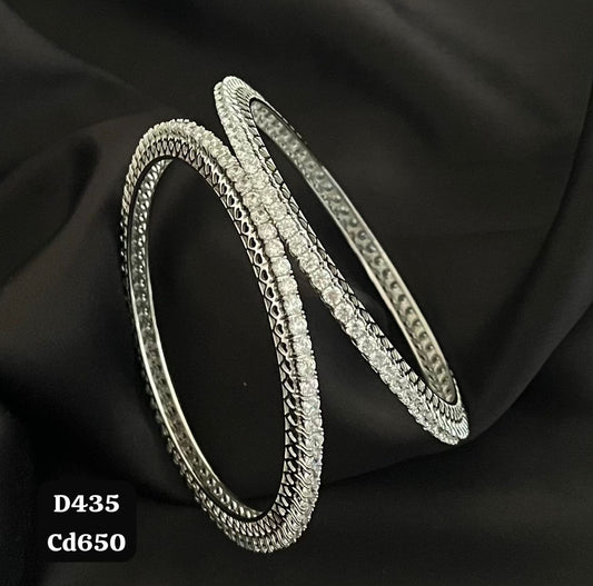 925 Silver Solitaire Bangle
