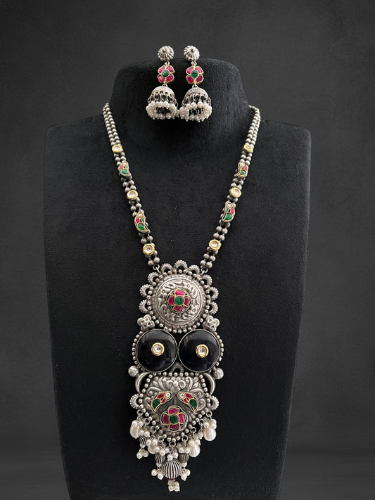Designer oxidised necklace set