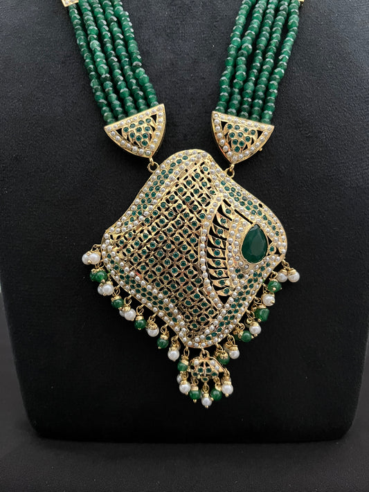 Long jadau Necklace