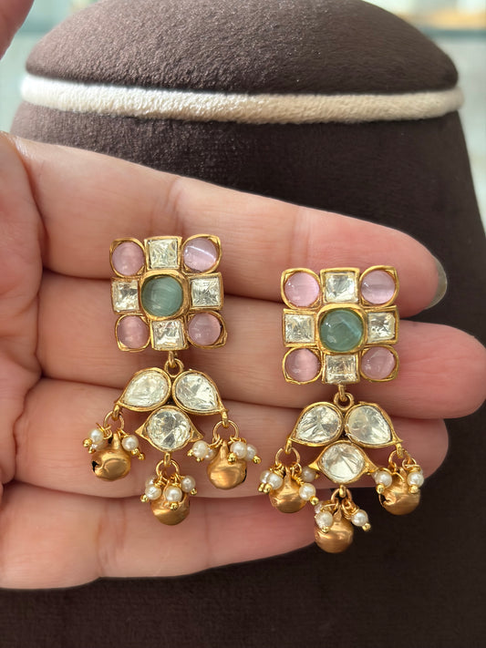 ND(907)Ruhani peeli Polki choker