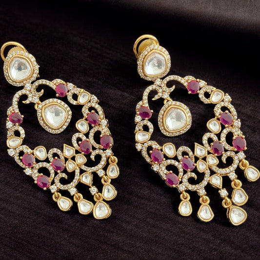 Polki ruby Earrings