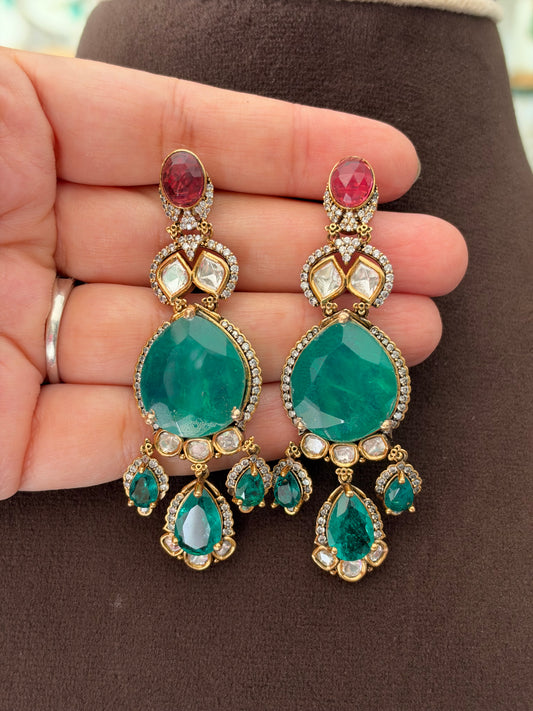 NP(2651)Shivani antique Polki choker set