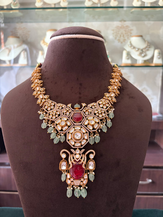 CH(1512)Elizabeth Polki necklace