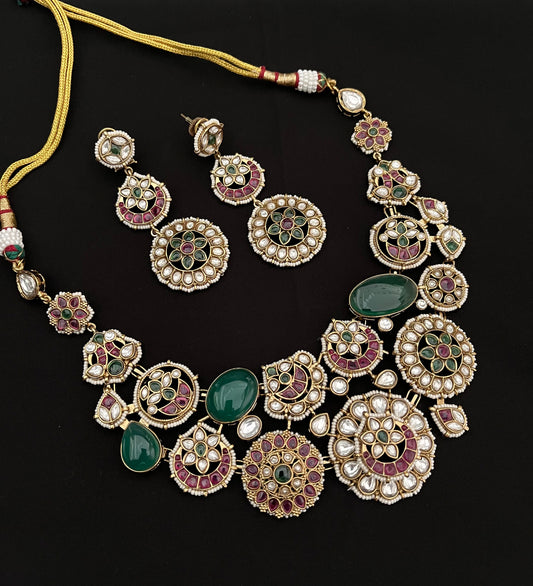 Jadau polki Necklace