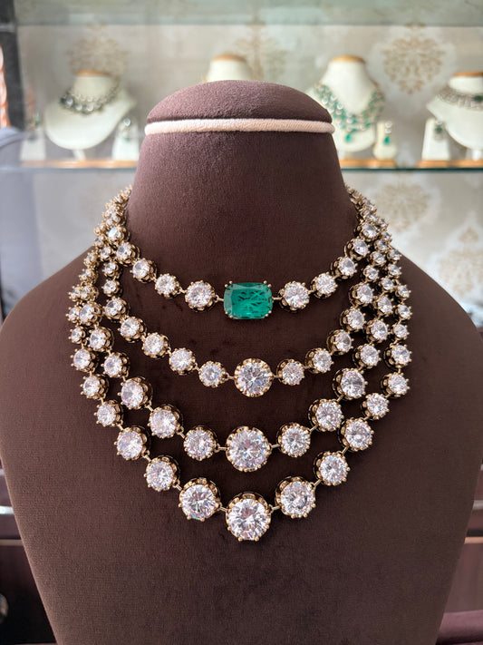 CD(1940)Isha Ambani inspired layering necklace set