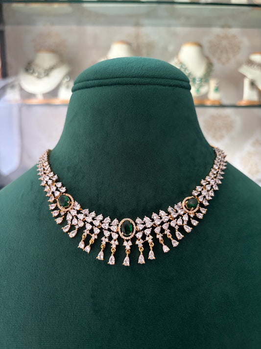 AR(450)Alina Cz stone necklace