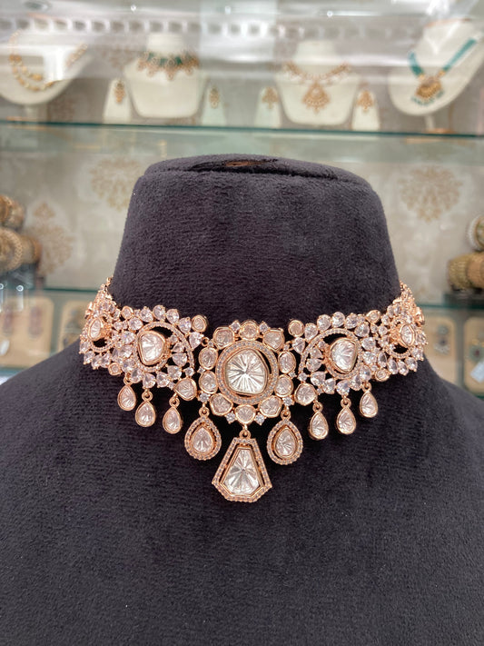 Open Polki Necklace set