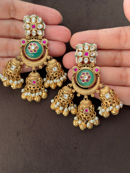 SV(1590)Saindhavi long heritage style necklace