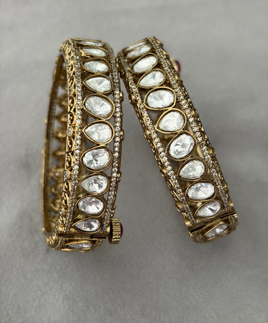 Padmini openable antique bangle
