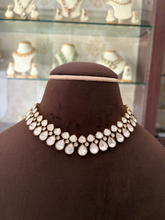 Matilda double layer moissanite necklace