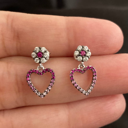 92.5 silver Swarovski earrings