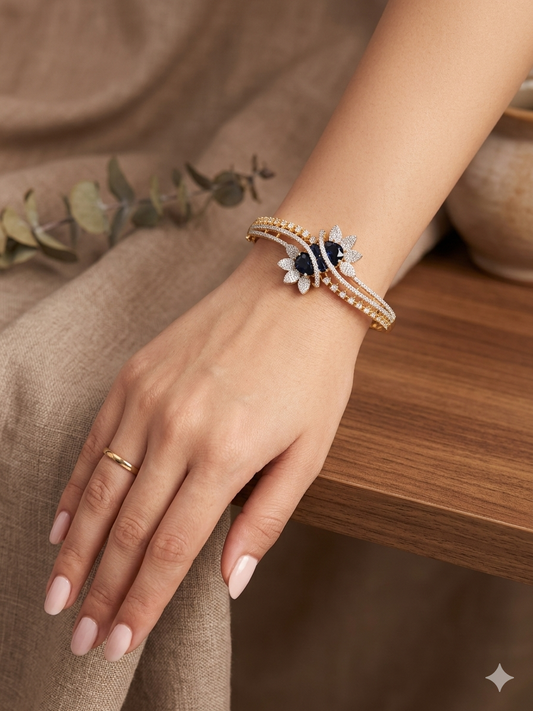 RD(138)Openable CZ stone bracelet