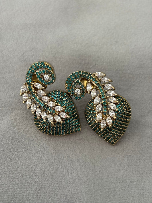 CD(213)Suika antique AD earrings