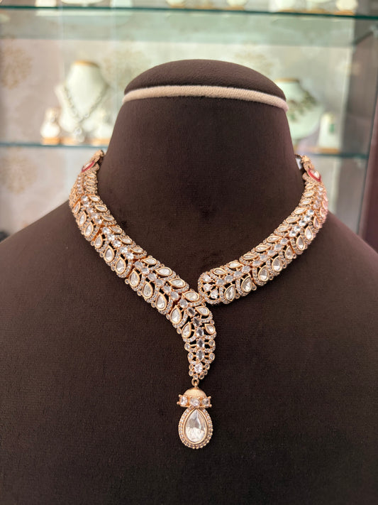 MS(748)V shape, Polki necklace