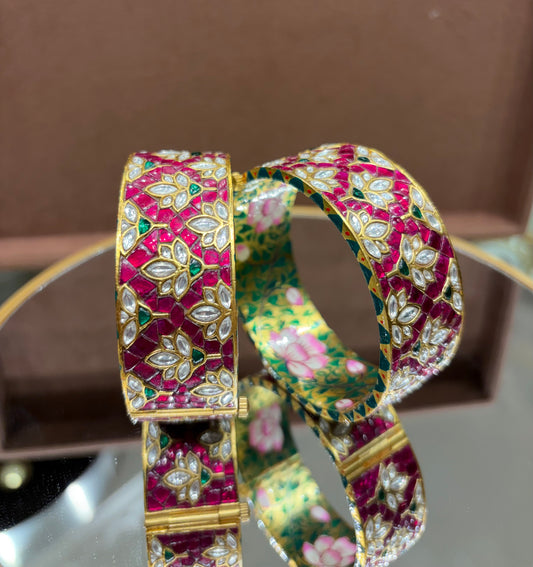 MS(4199) Jodha Takkar work openable bangle