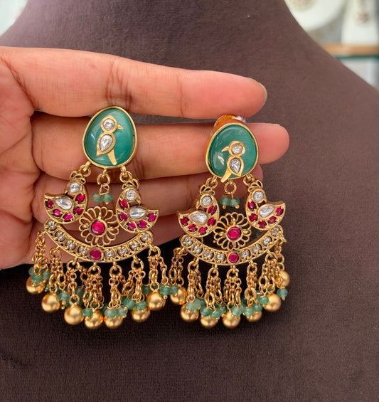 GT(391)Lavina heritage ghungroo earrings