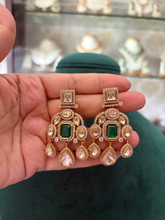 MS(1870) Gold plated Polki necklace