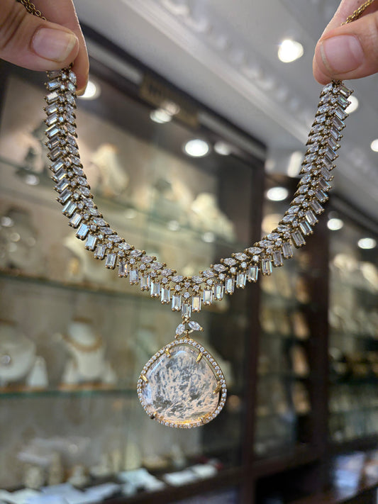 MS(845)Sabyasachi inspired minimal necklace set