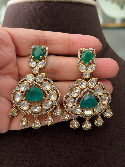 AR(2373)Meera layering Polki necklace set