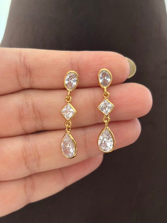 (Rd460)Anne triple layer necklace