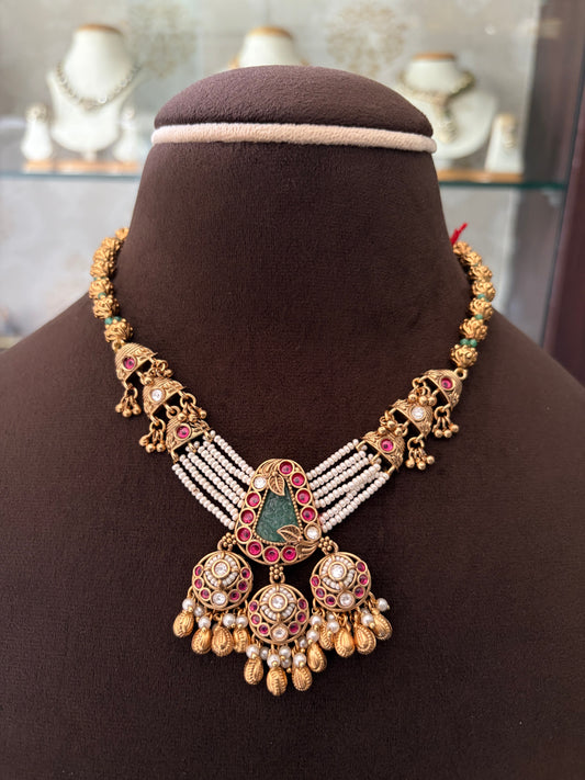 SL(750)Soumili heritage necklace set